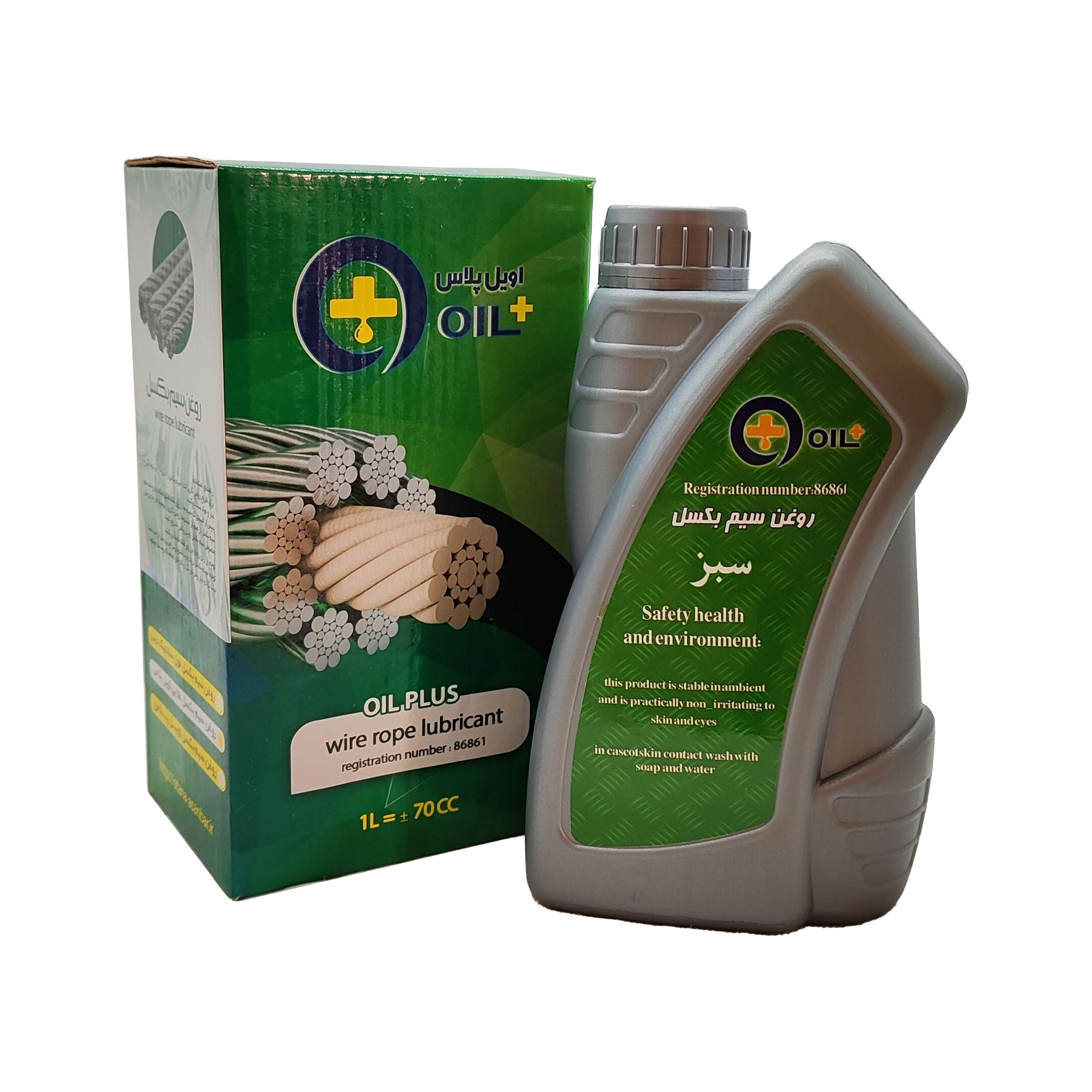 روغن سیم بکسل آسانسور اویل پلاس مدل نیمه سنتتیک حجم 1000 میلی لیتر