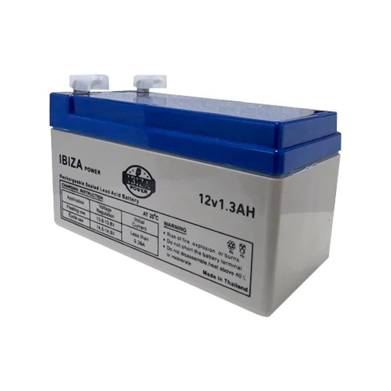 باتری سیلد لید اسید 12 ولت 1.3 آمپر ایبیزا مبتکران آسانسور Mobtakeranlift