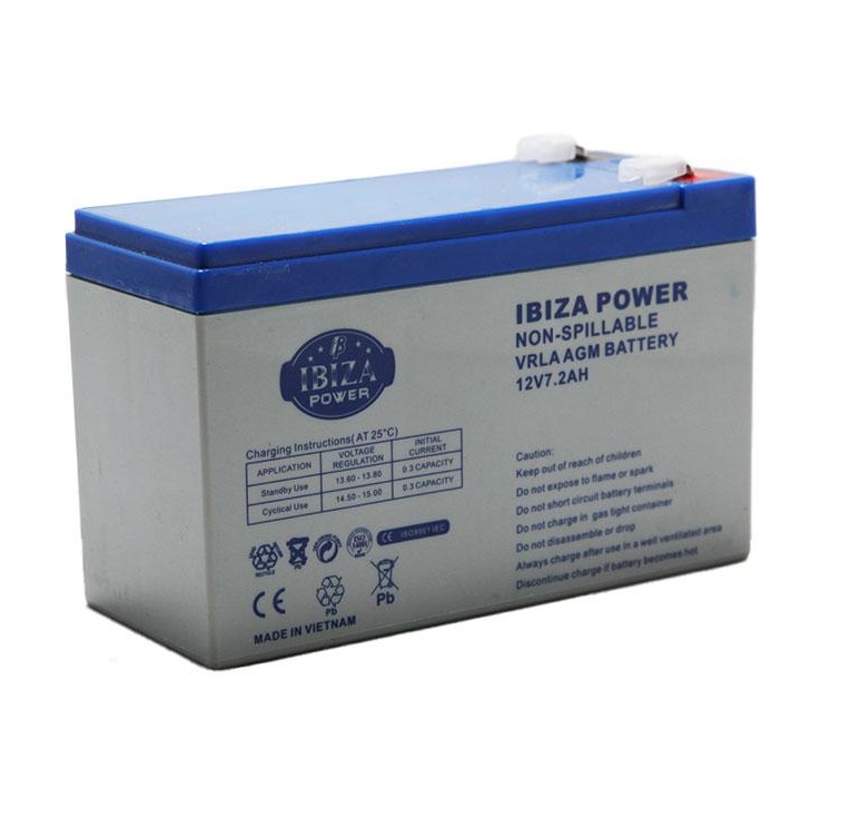 باتری سیلد لید اسید 12 ولت 7.2 آمپر ایبیزا Ibiza اورجینال