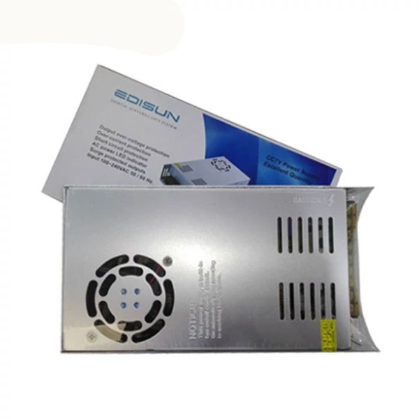 منبع تغذیه سوئیچینگ فن دار 24 ولت 15 آمپر برند Edisun
